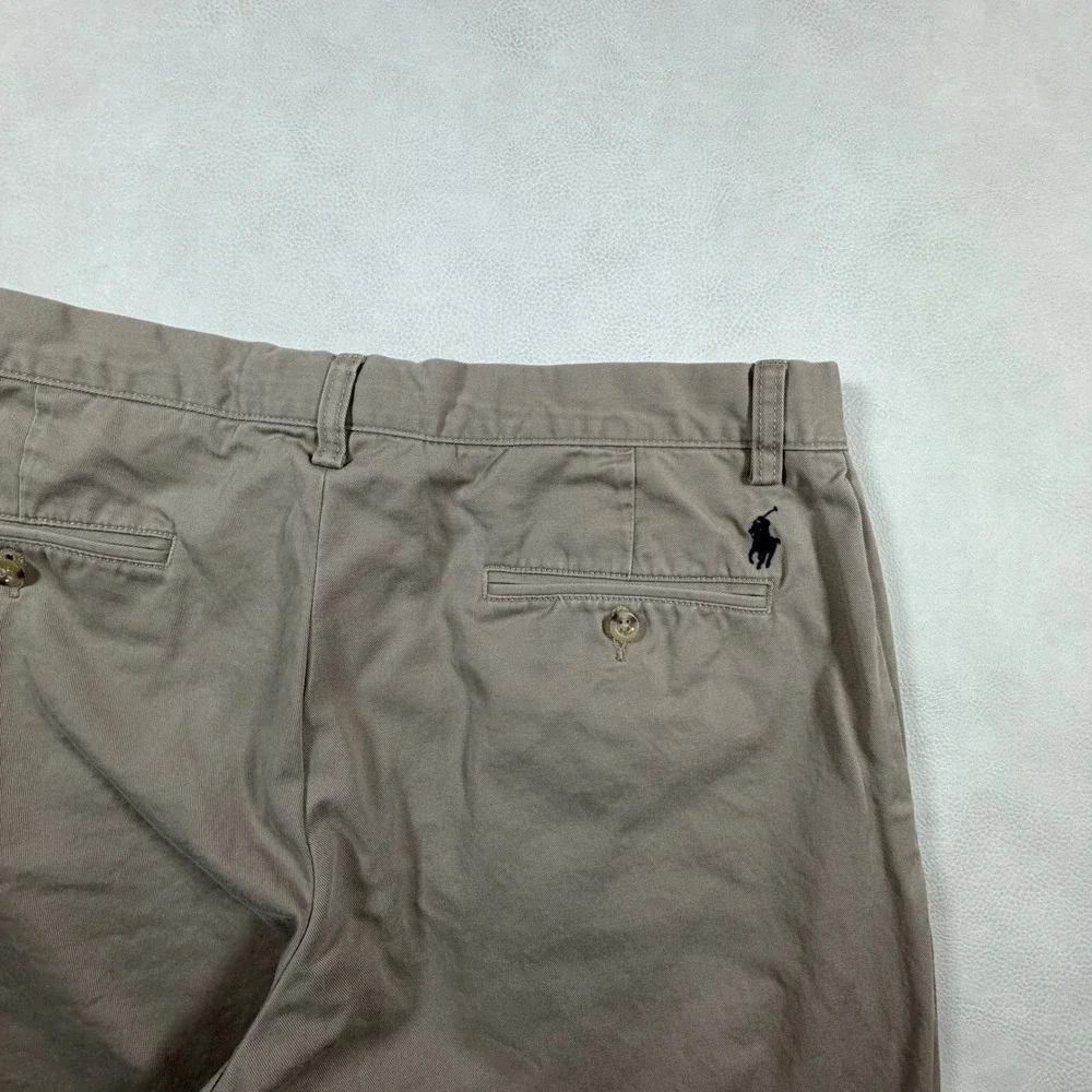 Polo Ralph‎ Lauren Preston Pant Mens 33x30 Khaki Tan Cotton Chino Straight Leg